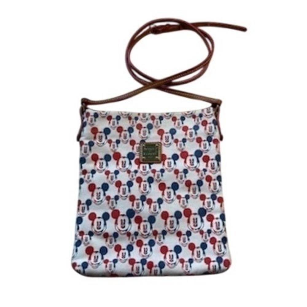 Dooney & Bourke Disney Mickey Mouse Crossbody Bag Red White Blue Sketch Print